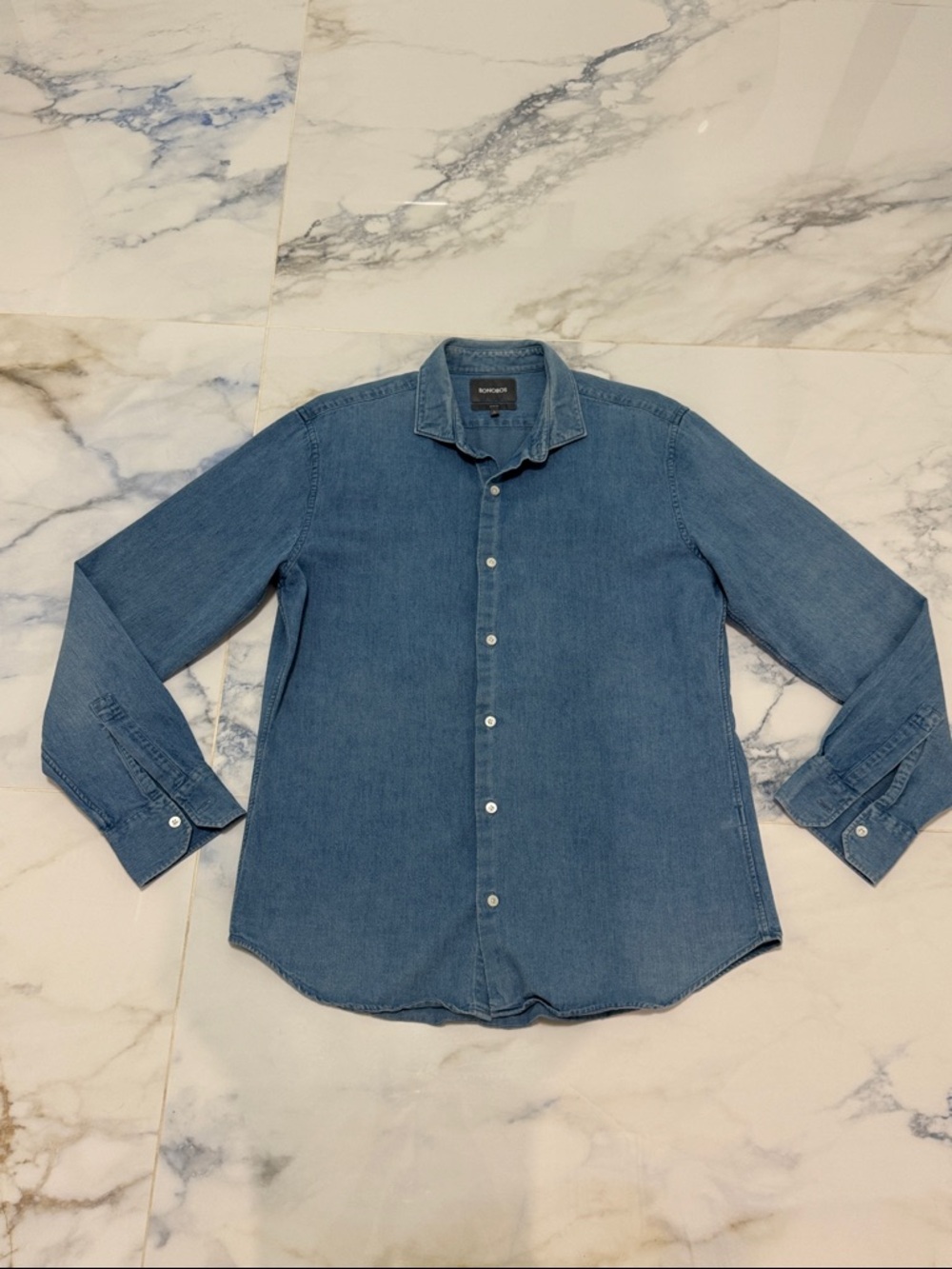 Bonobos Slim Fit Denim Button Down Long Sleeve Shirt